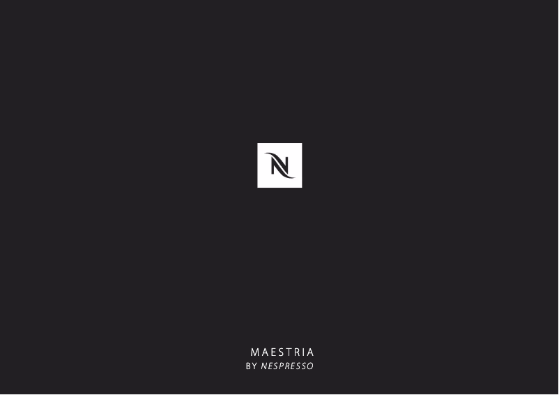 First page image of the manual for Maestria