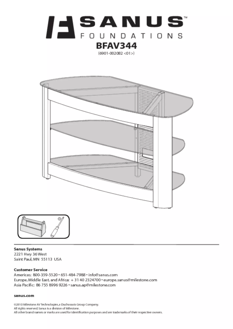 Page 1 of the manual User Manual Sanus BFAV550-CN1