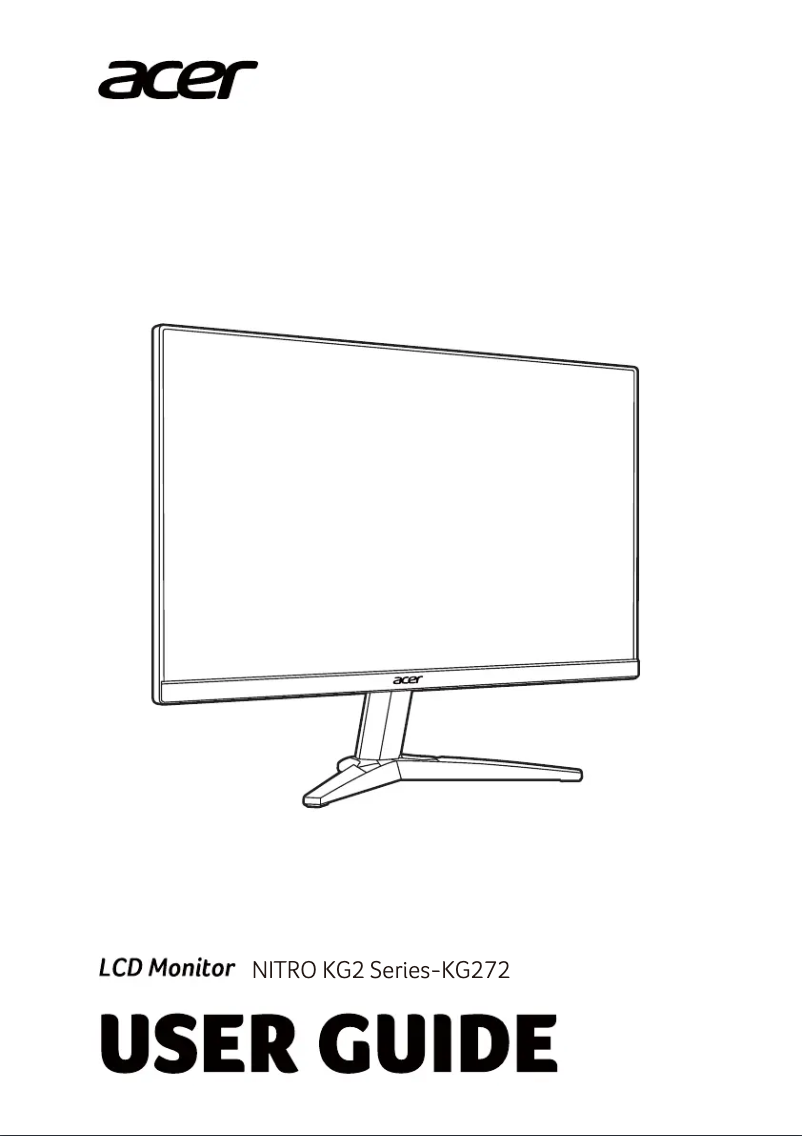 Page 1 of the manual User Manual Acer KG272M
