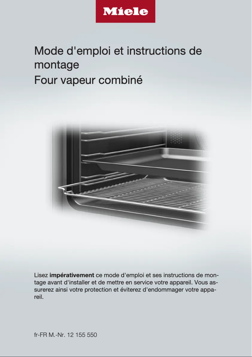 Page 1 of the manual User Manual Miele DGC 7151