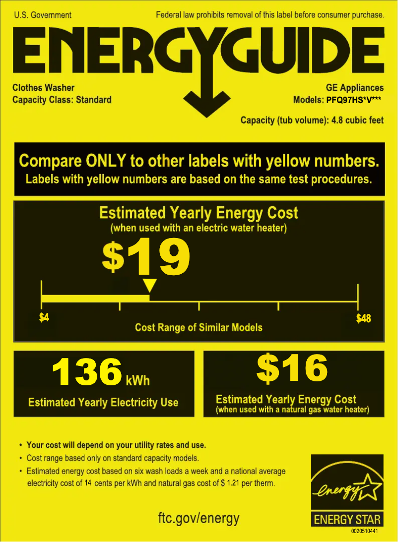 First page image of the manual for PFQ97HS