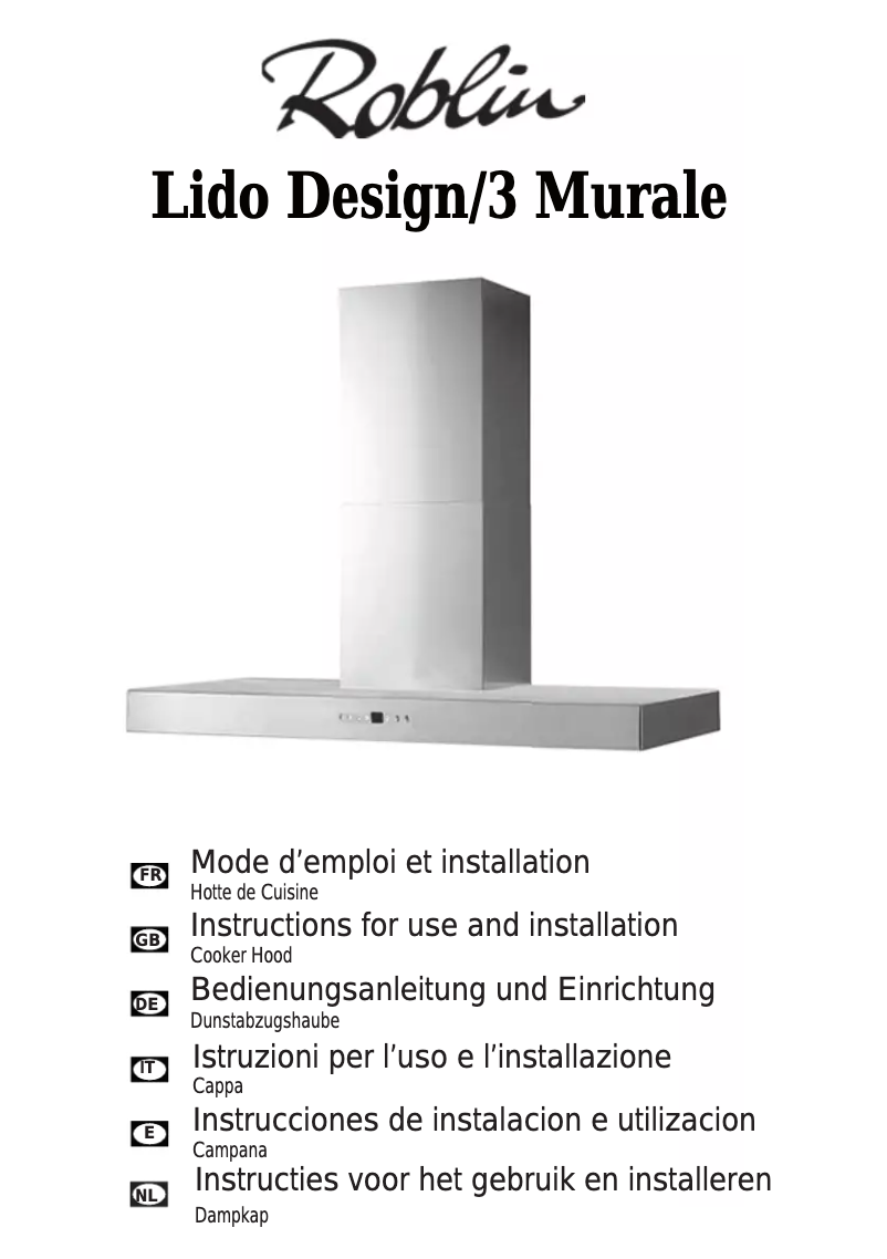First page image of the manual for Lido Design /3900