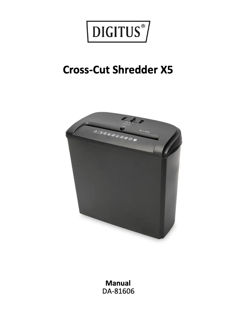 First page image of the manual for DA-81606