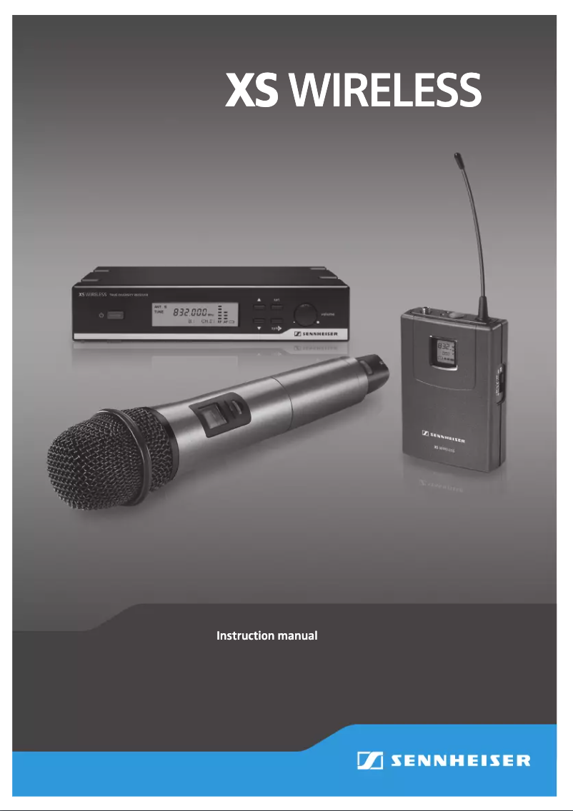 Page 1 of the manual User Manual Sennheiser XS Wireless