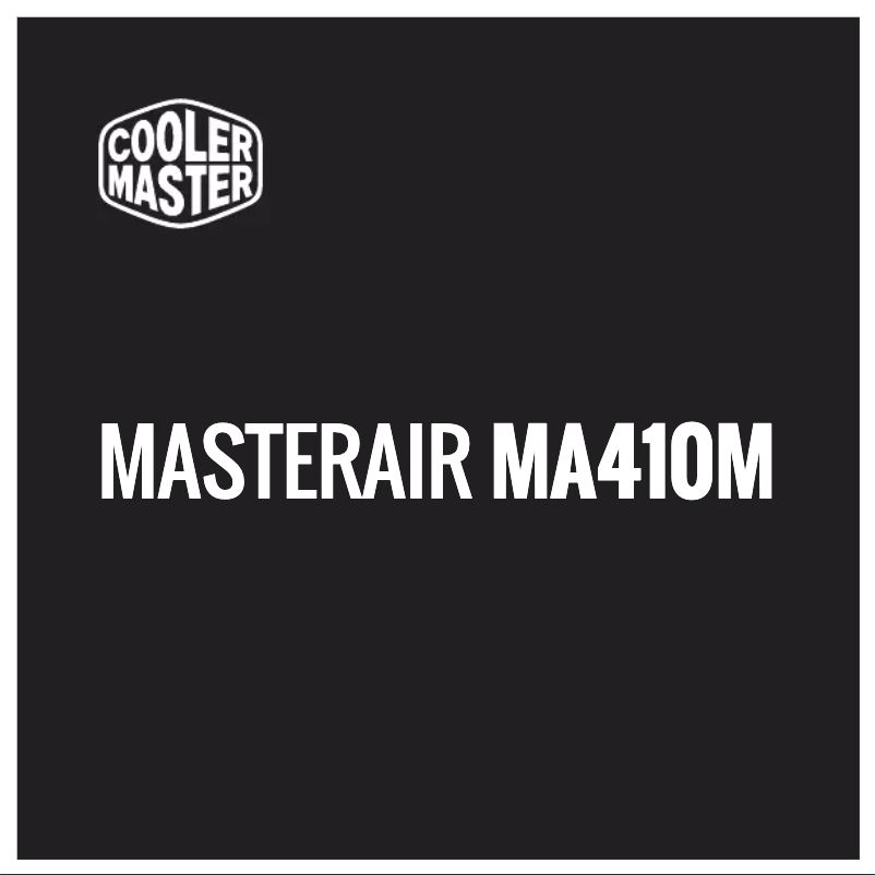 First page image of the manual for MASTERAIR MA410M