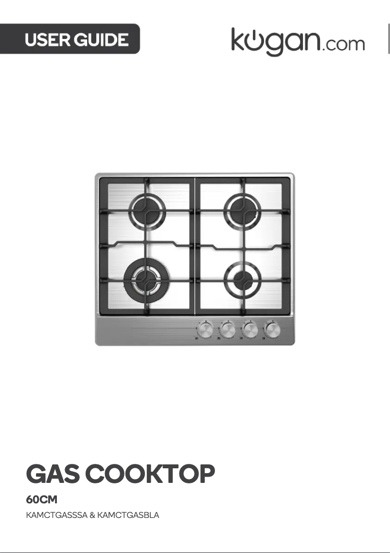 First page image of the manual for KAMCTGASBLA