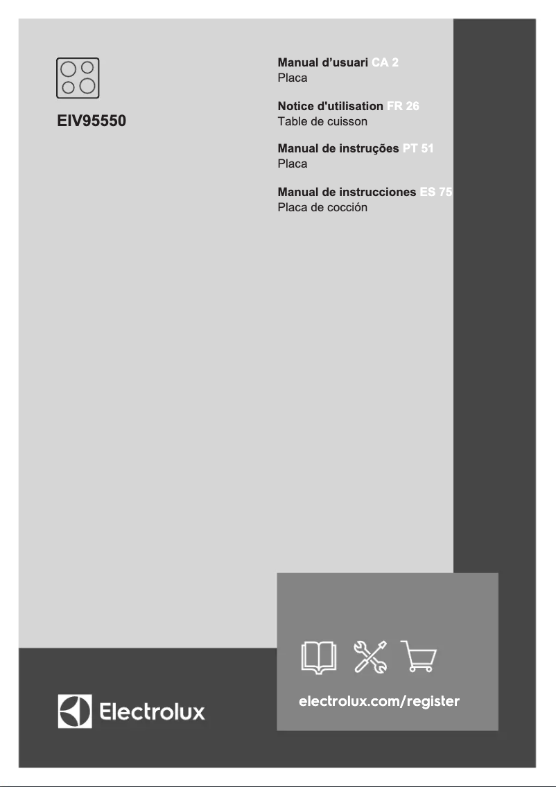 First page image of the manual for EIV95550