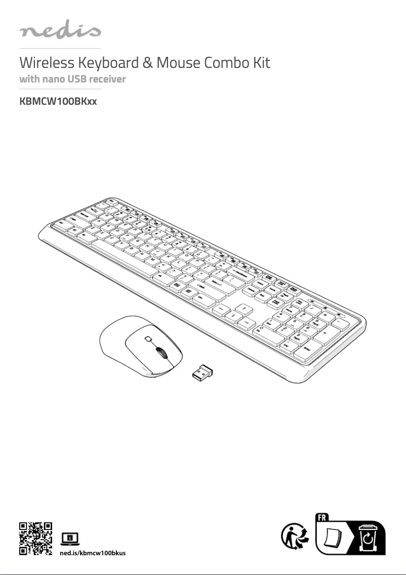 Page 1 of the manual User Manual Nedis KBMCW100BKND