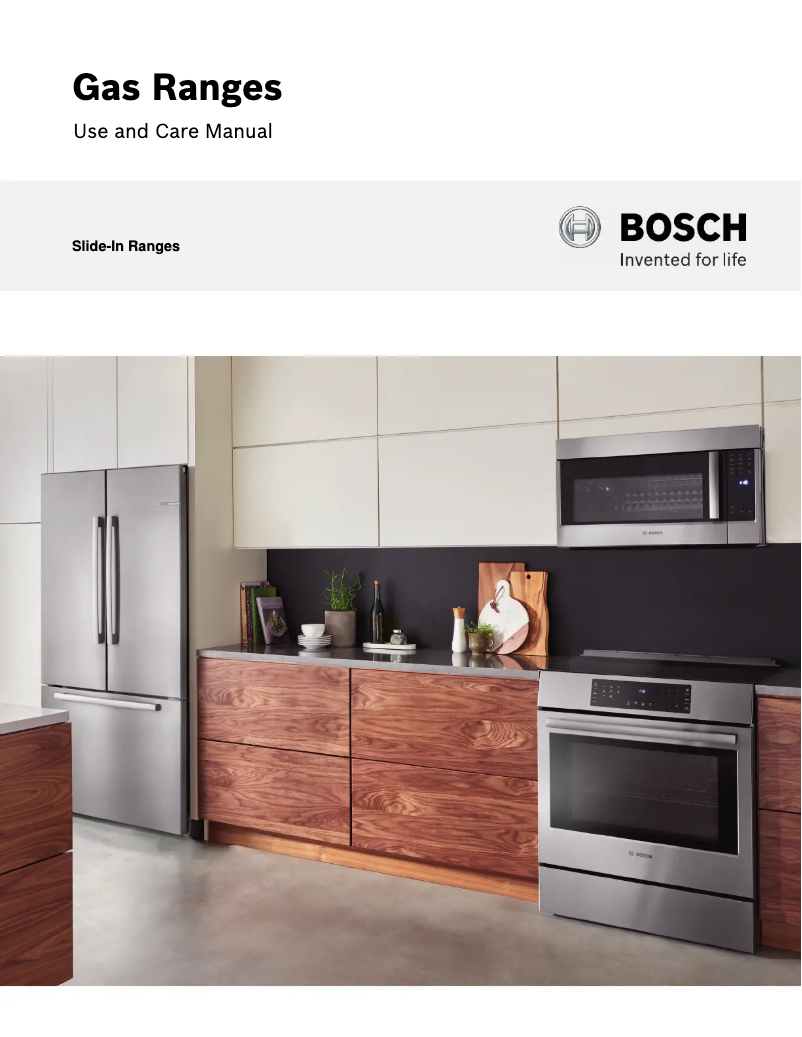 Page 1 of the manual Use and Maintenance Manual Bosch HGI8046UC