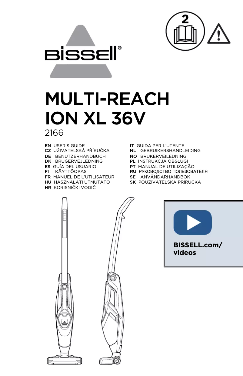 First page image of the manual for MultiReach Ion XL 36V