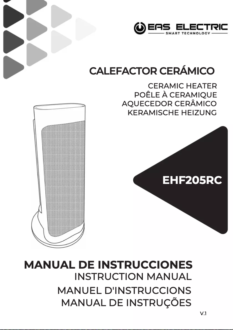 First page image of the manual for EHF205RC