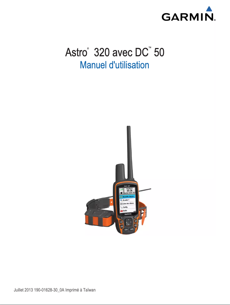 Page 1 of the manual User Manual Garmin DC 50