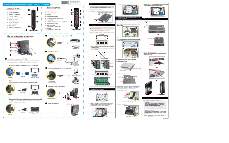 Page 1 of the manual User Manual Shuttle XS 3501BA V3