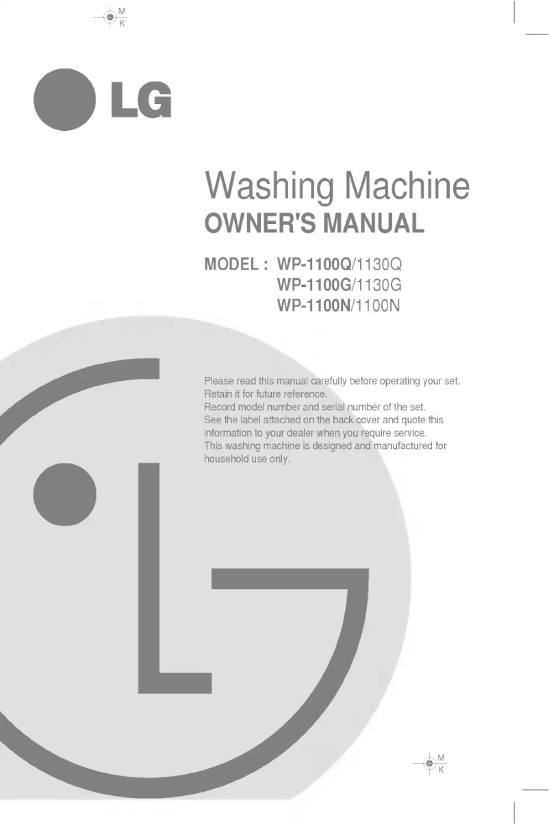 First page image of the manual for WP-1100Q