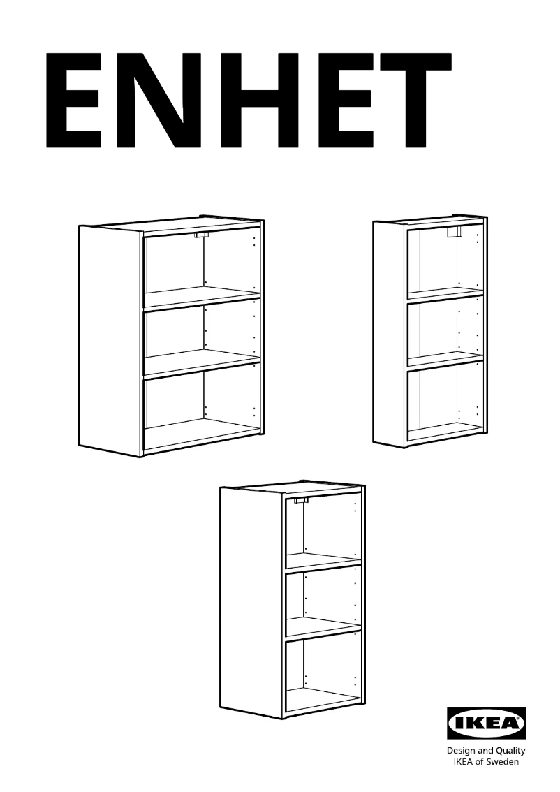 First page image of the manual for ENHET 304.405.97