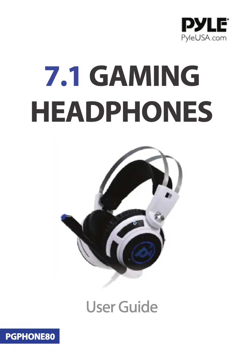 Page 1 of the manual User Manual Pyle PGPHONE80