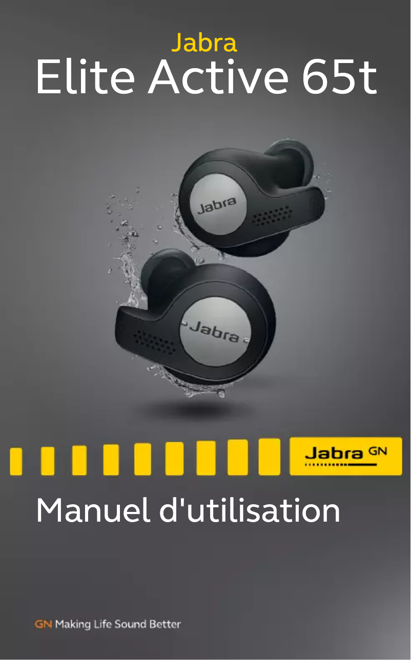 Page 1 de la notice Manuel utilisateur Jabra Elite 65t