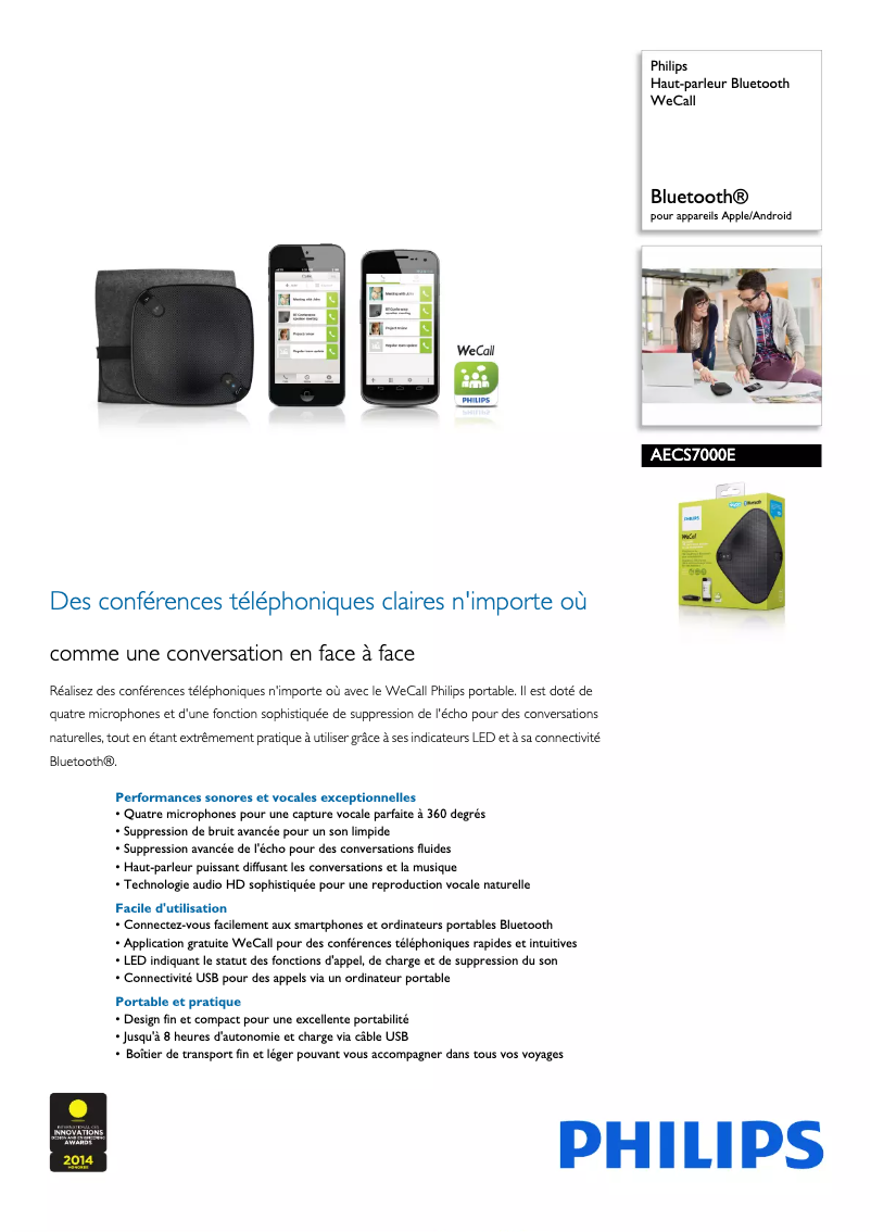 First page image of the manual for AECS7000E