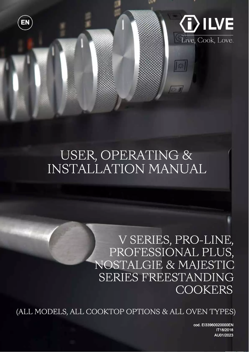 First page image of the manual for P07DWE3