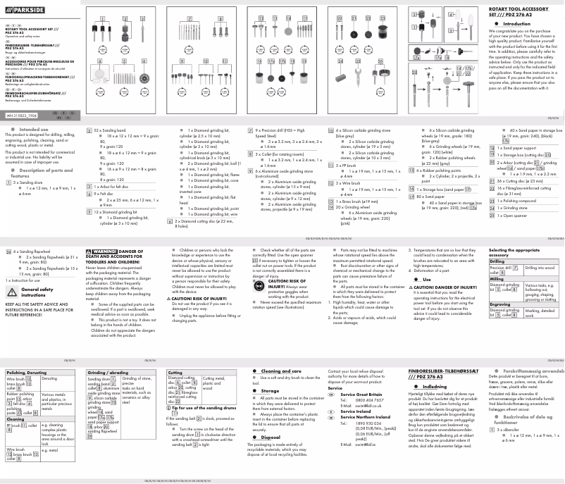 First page image of the manual for PDZ 276 A2