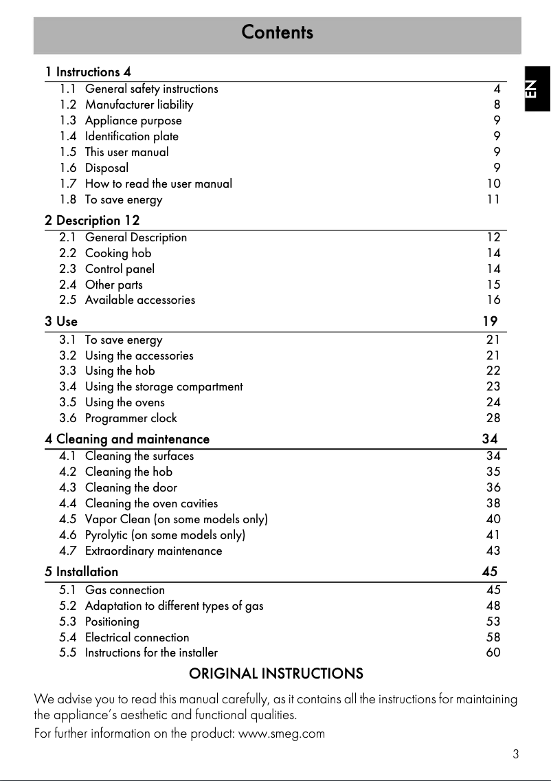 First page image of the manual for CG92PX9