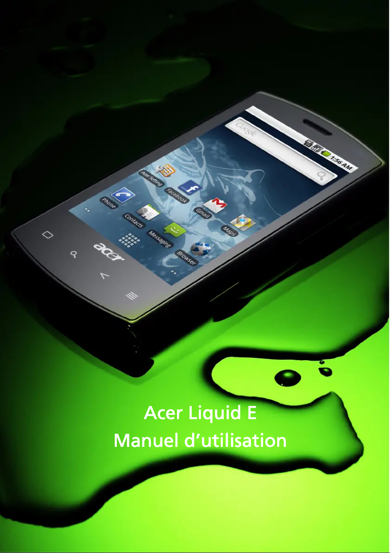 First page image of the manual for Liquid E