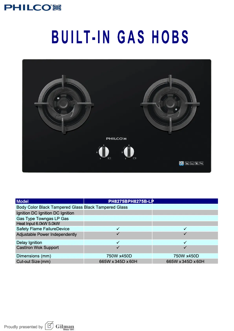 First page image of the manual for PH8275B