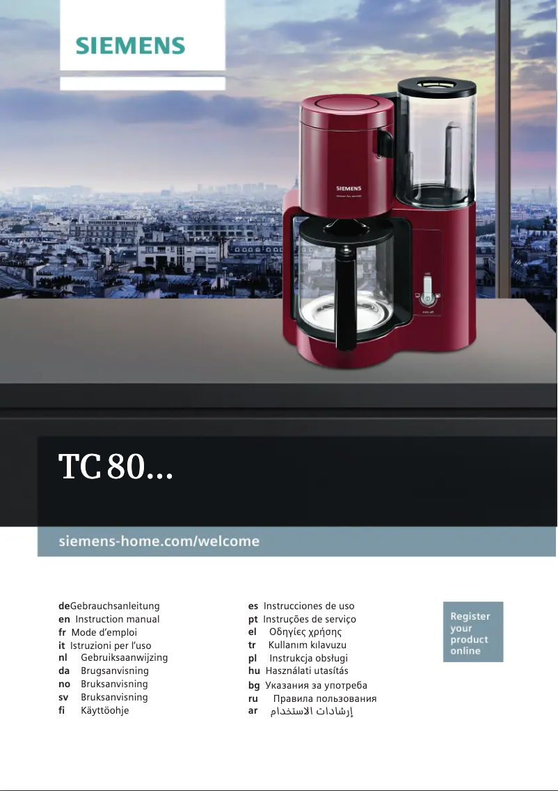 First page image of the manual for TC80104