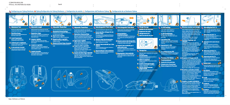 First page image of the manual for Cyborg R.A.T 9