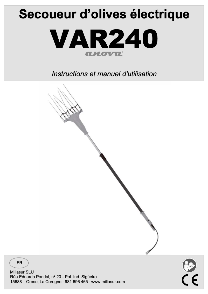 First page image of the manual for VAR240
