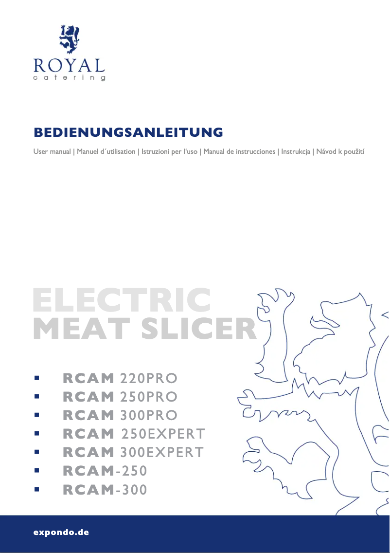 Page 1 de la notice Manuel utilisateur Royal Catering RCAM-220PRO