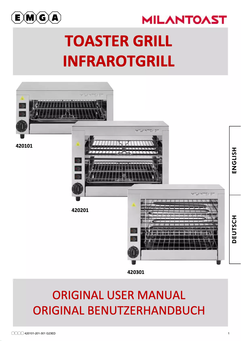 First page image of the manual for 420301