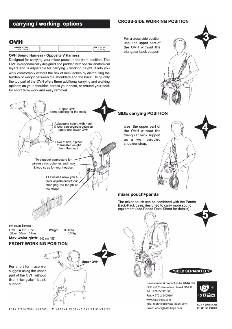 First page image of the manual for KT VG-611