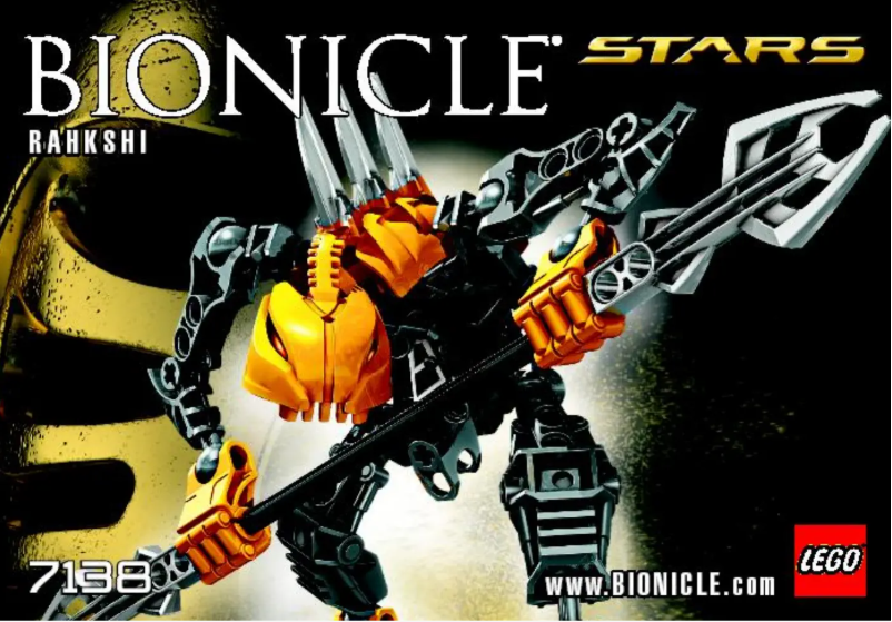 First page image of the manual for Bionicle 7138