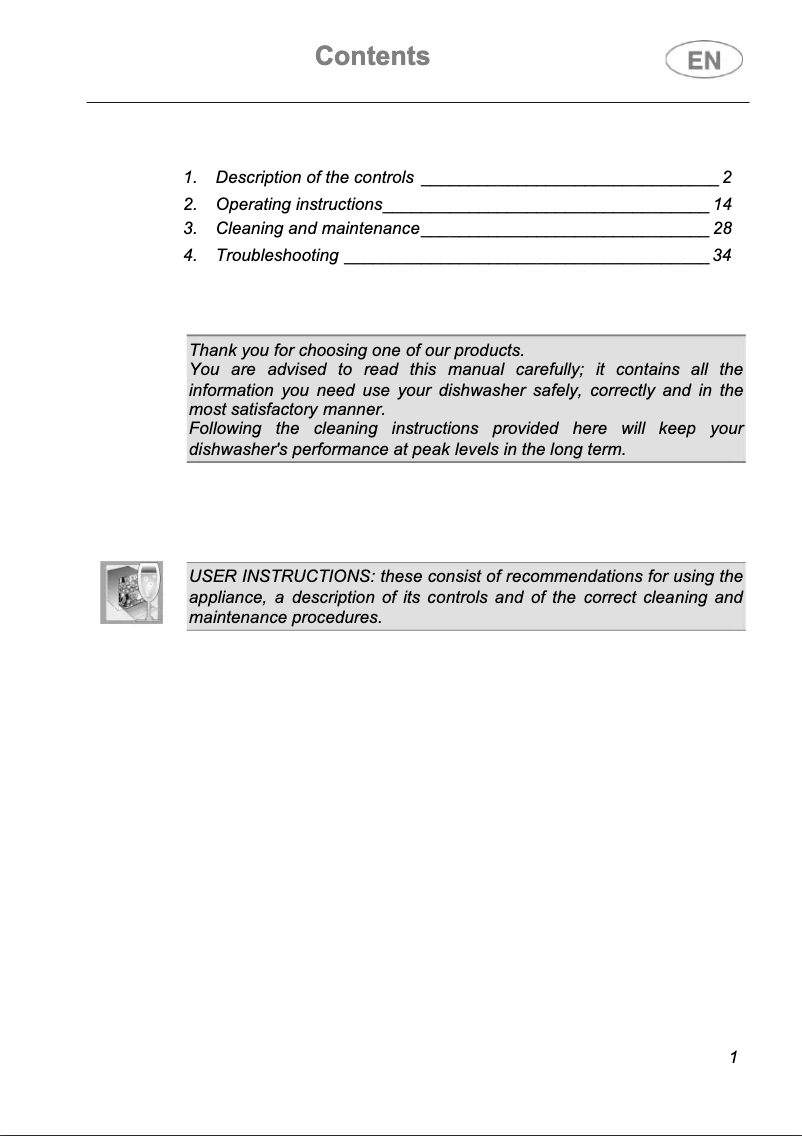 First page image of the manual for DI613PNH