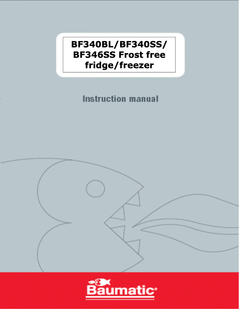 Page 1 of the manual User Manual Baumatic BF340SS