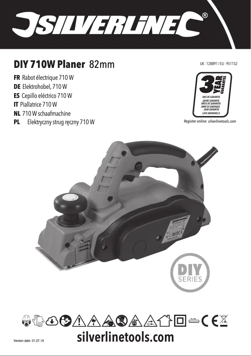 Page 1 of the manual User Manual Silverline 128891