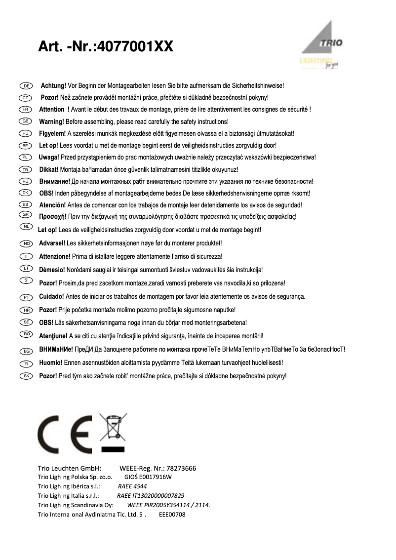 First page image of the manual for Janko