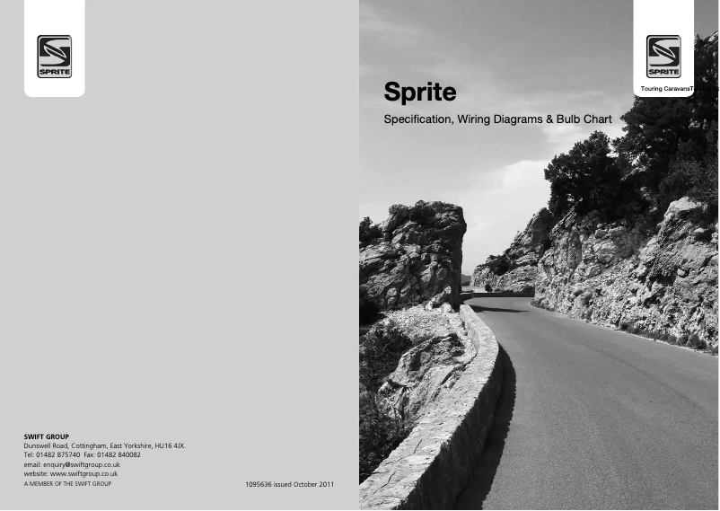 Page 1 of the manual User Manual Swift Sprite (2012)