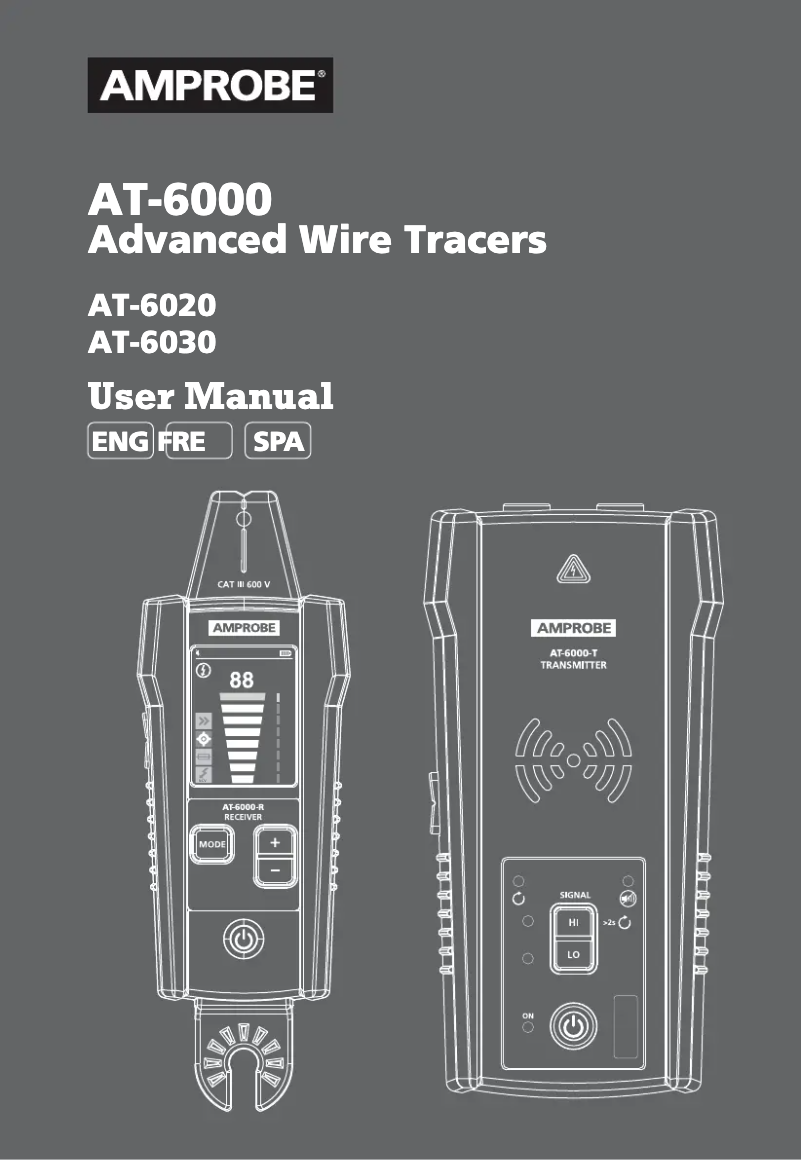 First page image of the manual for AT-6020