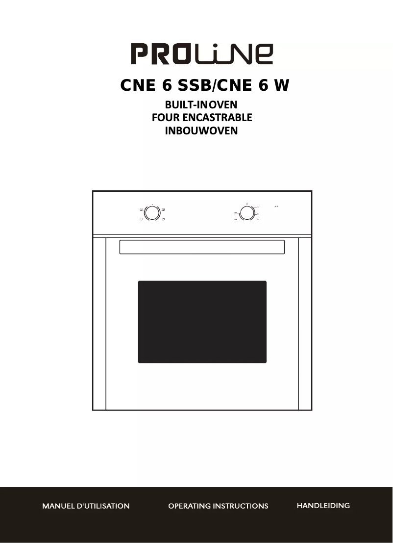 First page image of the manual for CNE 6 W