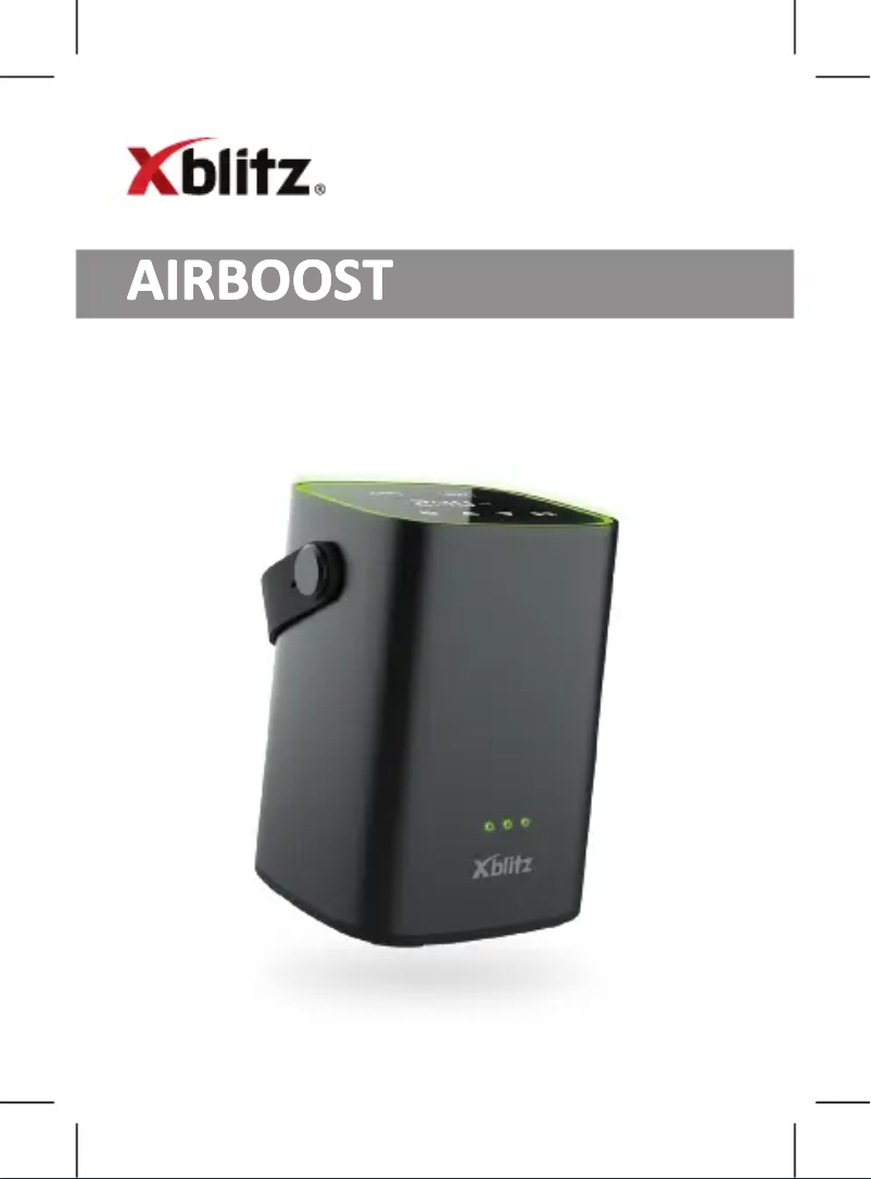 First page image of the manual for Airboost