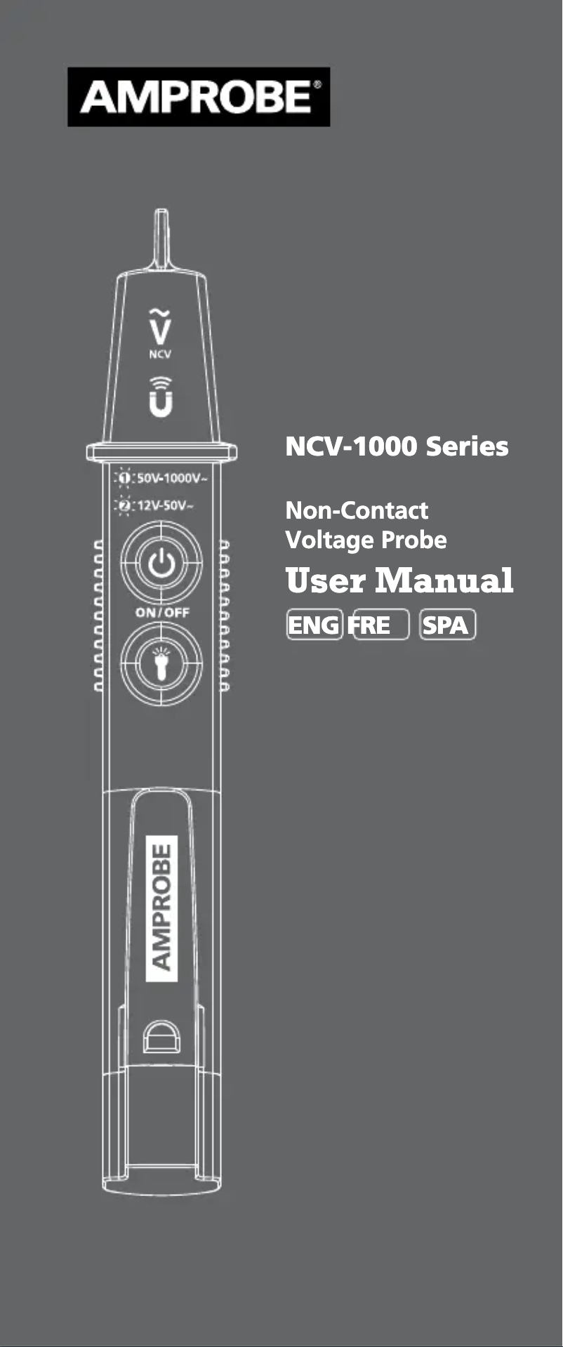 Page 1 of the manual User Manual Amprobe NCV-1020