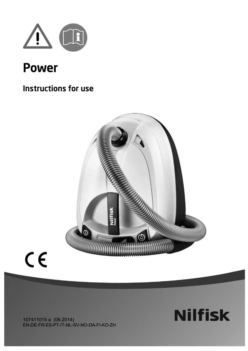 Page 1 of the manual User Manual Nilfisk Power Eco