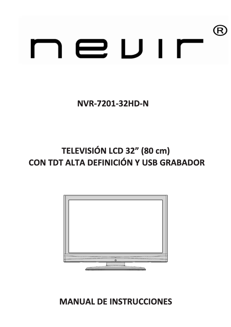 Page 1 of the manual User Manual Nevir NVR-7201-32HD-N
