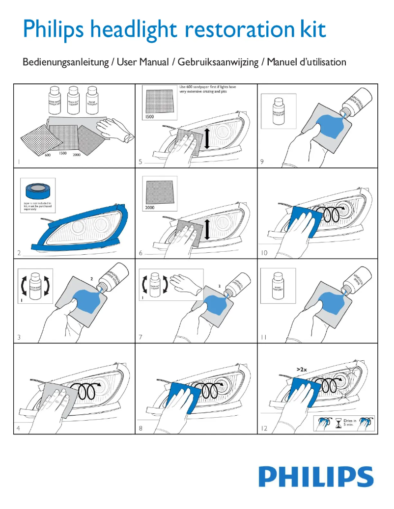Page 1 of the manual User Manual Philips HRK00XM