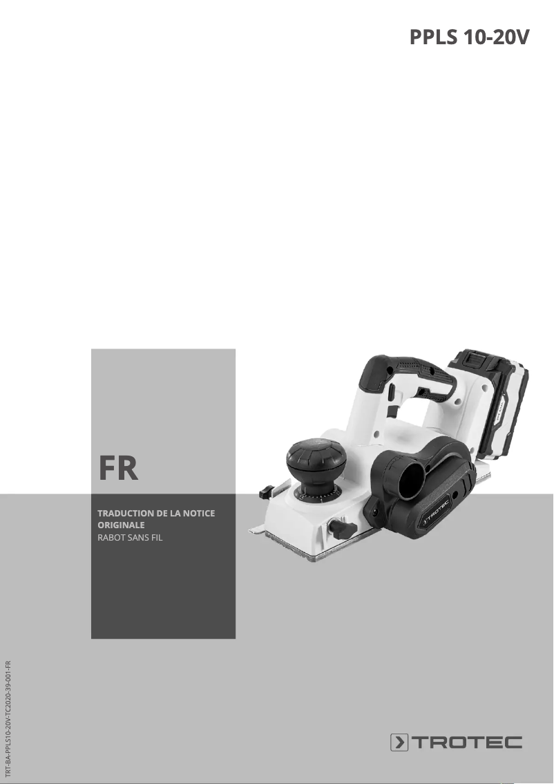 First page image of the manual for PPLS 10-20V