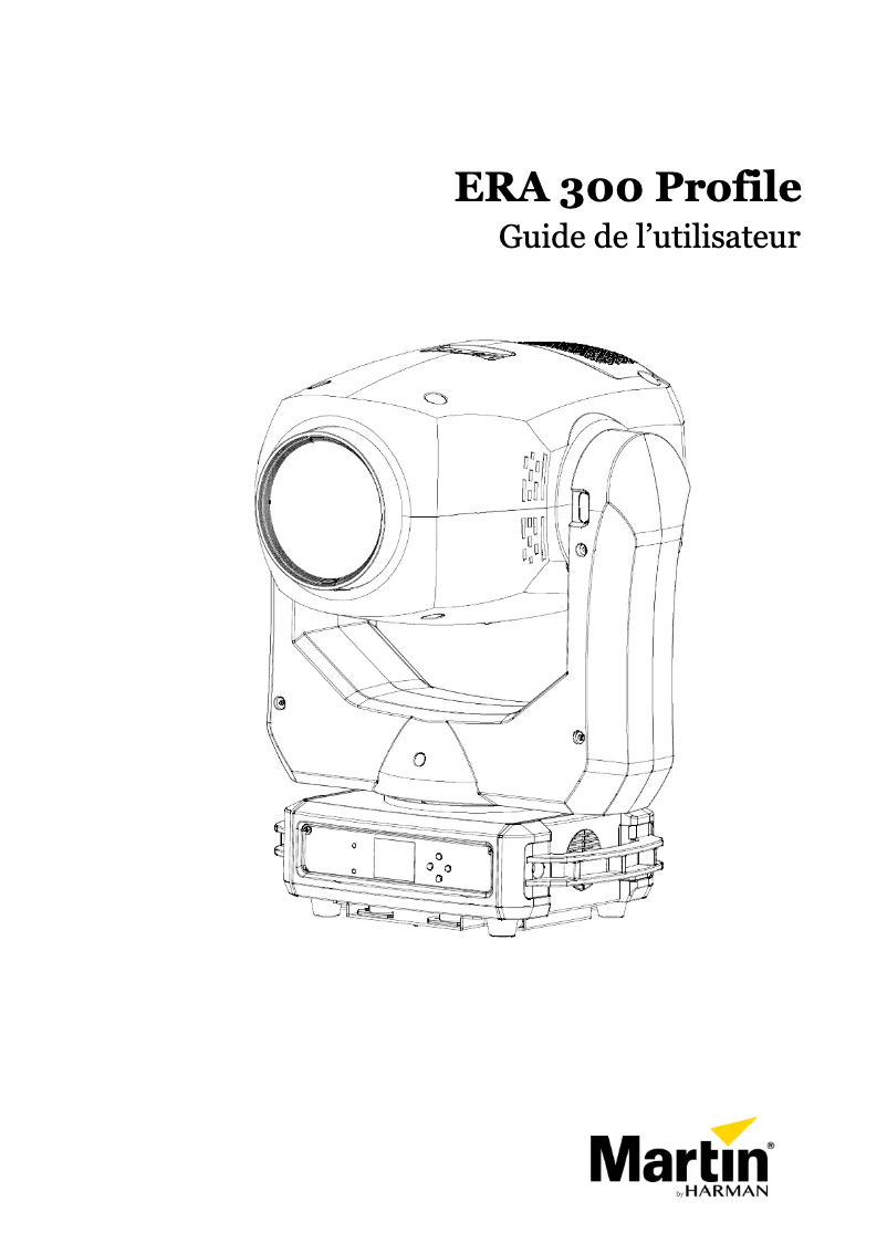 Page 1 of the manual User Manual Martin ERA 300 Profile