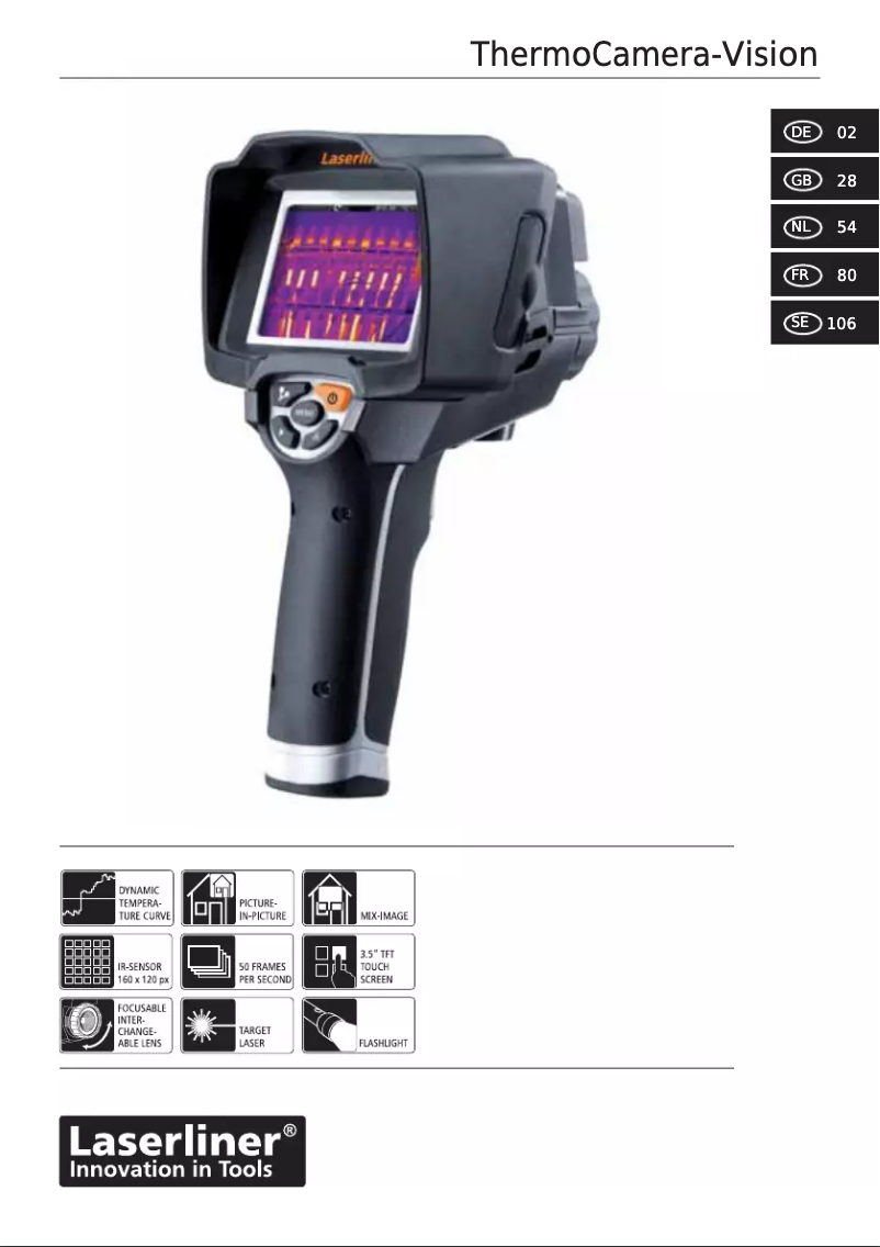 Page 1 of the manual User Manual Laserliner ThermoCamera-Vision