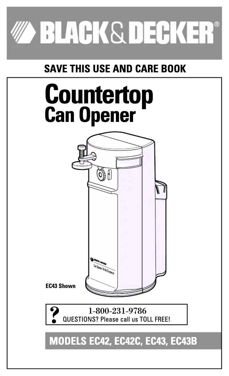 Page 1 of the manual User Manual Black & Decker EC42